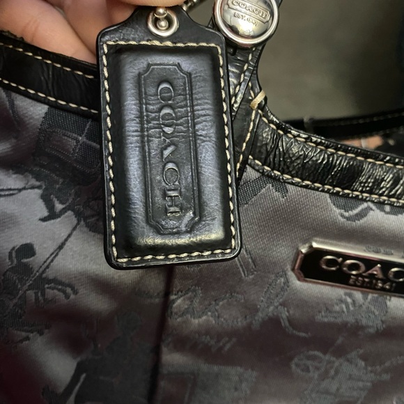 2010 Grey & Black Coach Stagecoach Bag - Picture 7 of 7